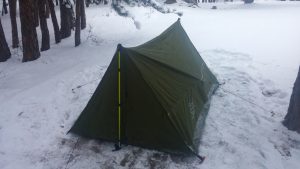 Backpacking Tent in the Rockies