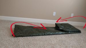 Step 3 folding backpacking tent