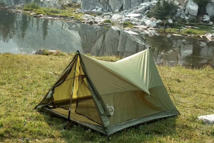 hiking pole tent