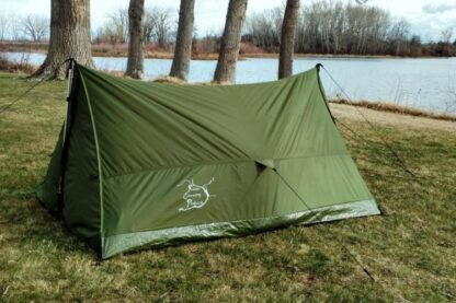 Trekking pole backpacking tent