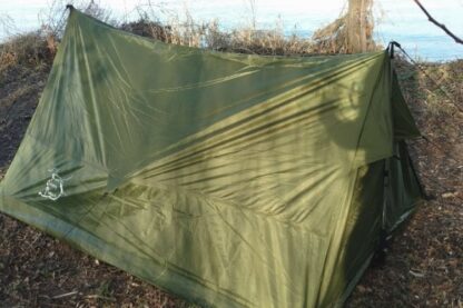 Trekking pole backpacking tent