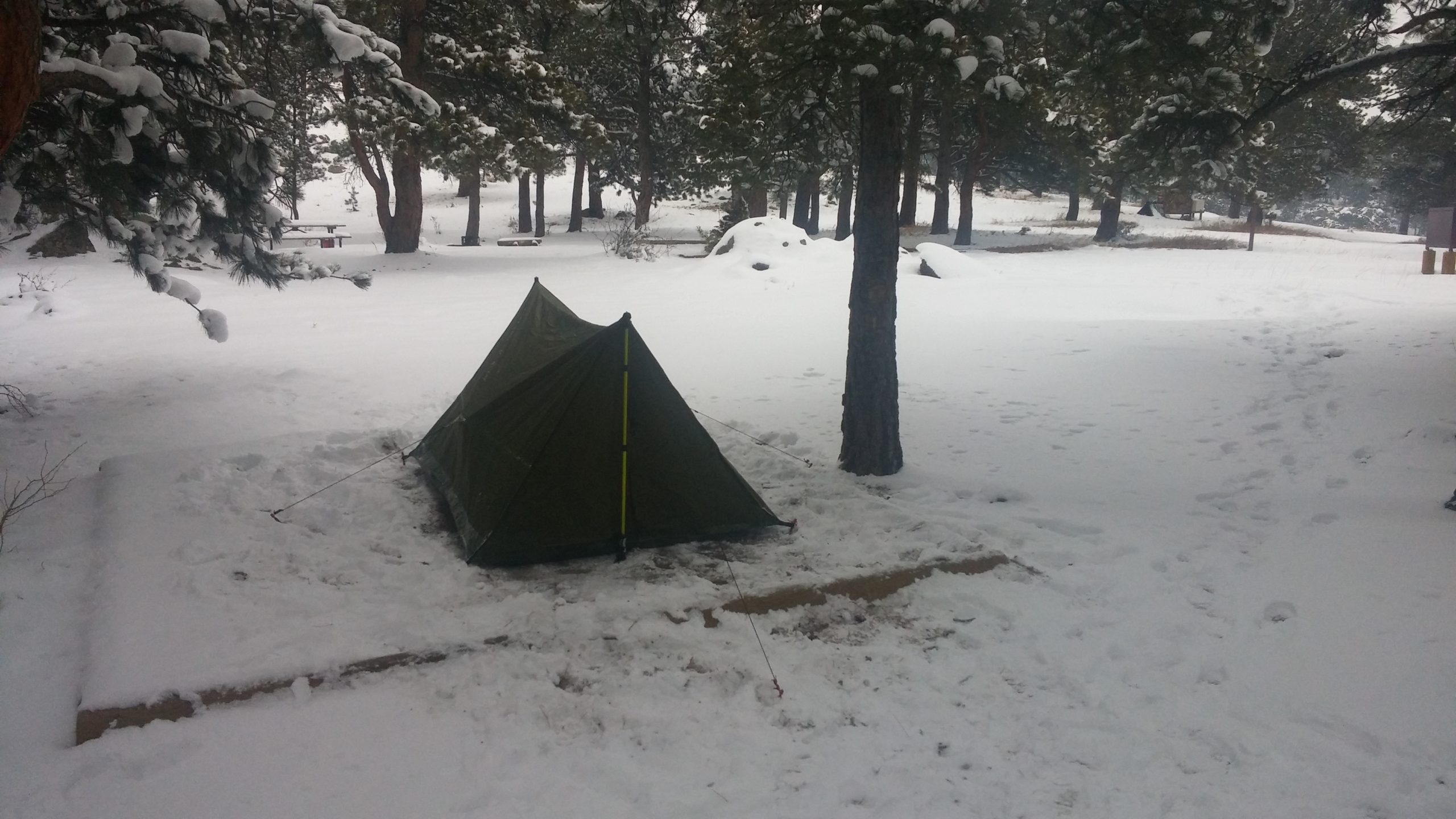 Backpacking Tent in the Rockies