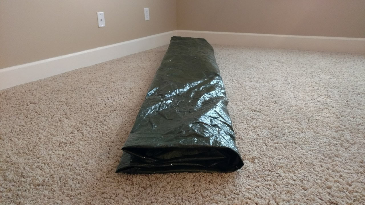 How to Fold a Backpacking Tent to smaller than a kids football in under