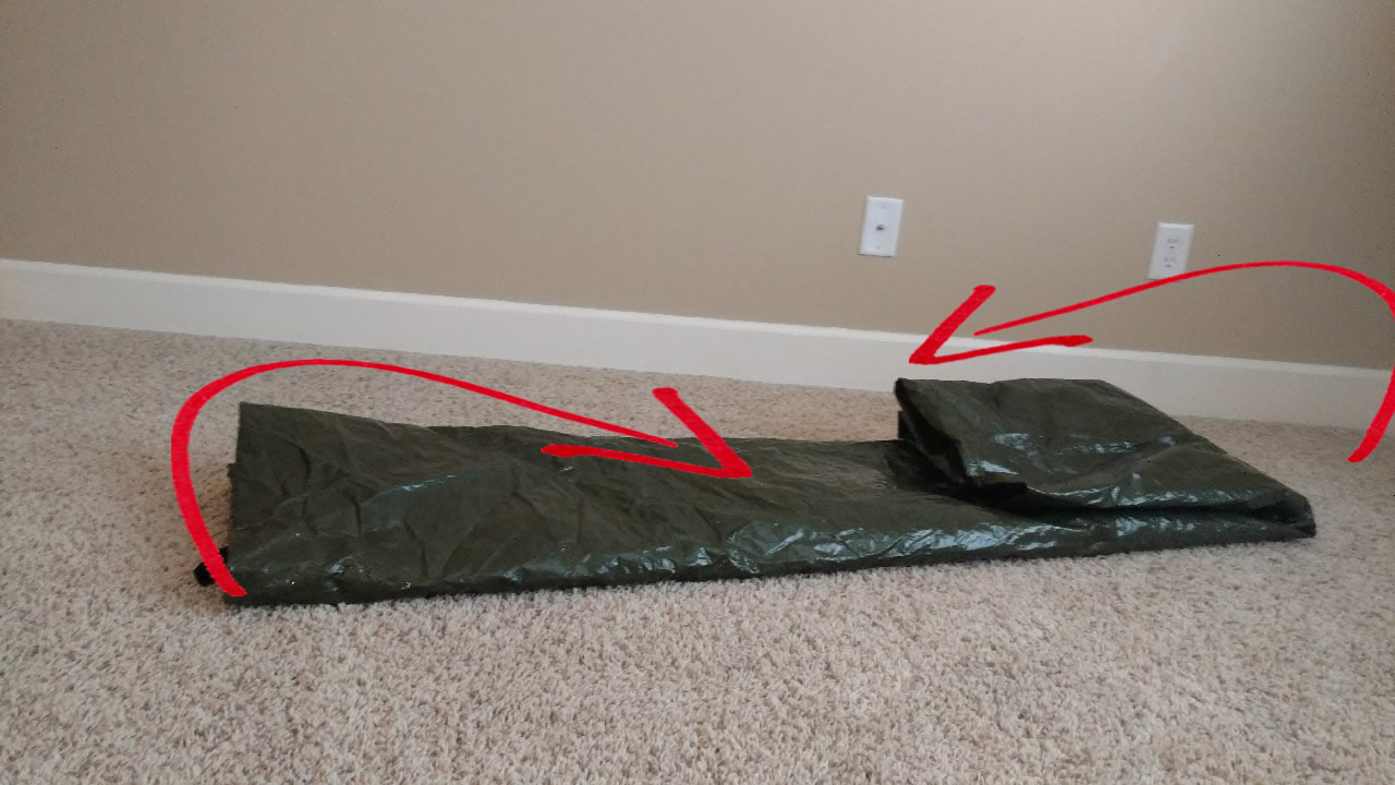 How to Fold a Backpacking Tent to smaller than a kids football in under