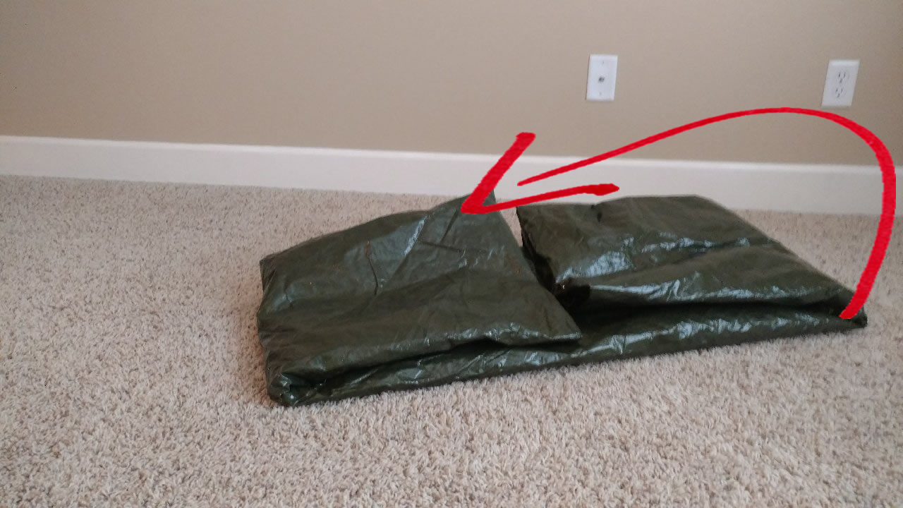 How to Fold a Backpacking Tent to smaller than a kids football in under