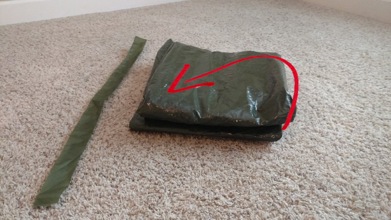 How to Fold a Backpacking Tent to smaller than a kids football in under