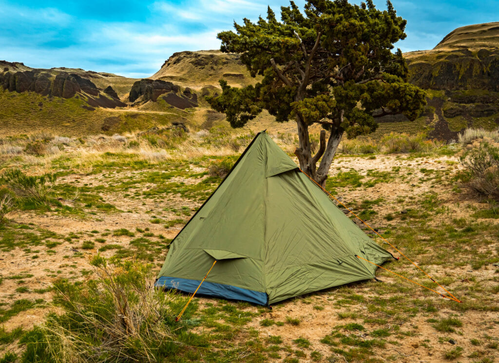 river country products trekking pole tent twin sisters washington