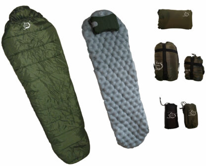 backpacking sleeping bag combo set