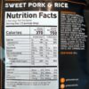 backpacking meal nutrition information