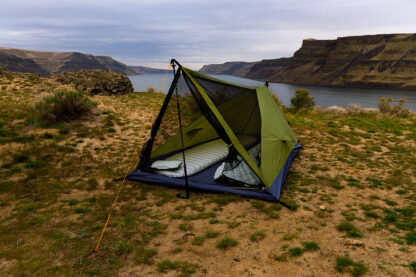 river country products trekking pole tent twin sisters washington
