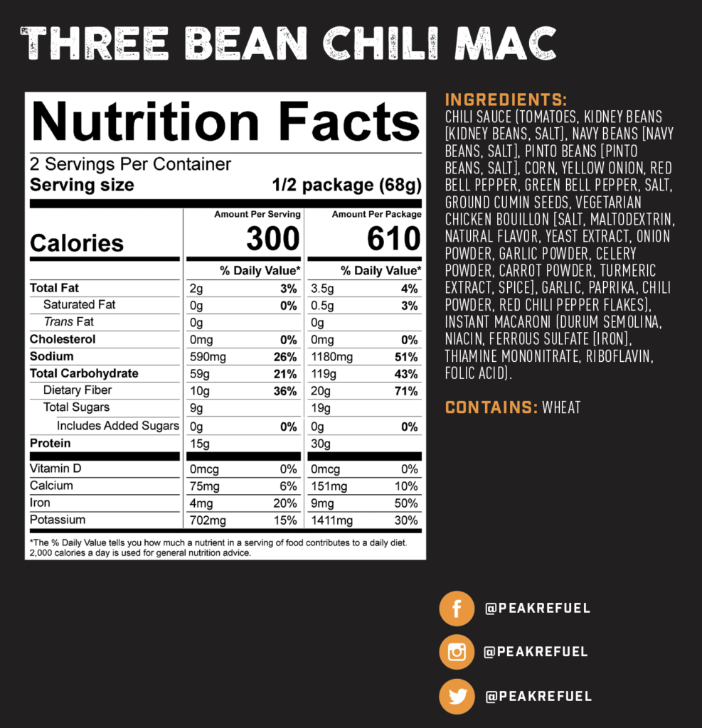 Three Bean Chili mac River Country Products