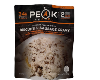 biscuits and sausage gravy peak refuel