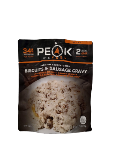 biscuits and sausage gravy peak refuel