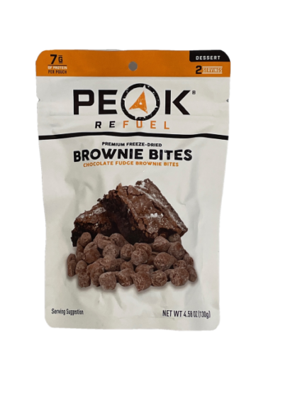 chocolate fudge brownie bites peak refuel