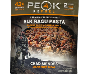 Elk ragu pasta peak refuel