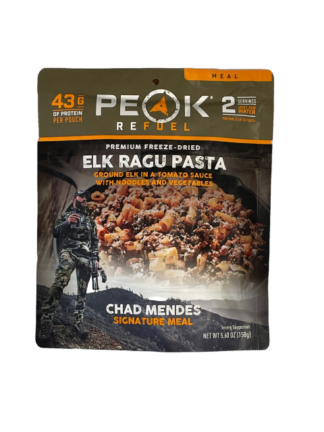Elk ragu pasta peak refuel