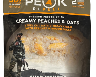 creamy peaches & oats peak refuel