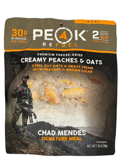 creamy peaches & oats peak refuel