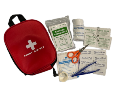 red first aid kit