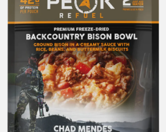 peak refuel backcountry bison bowl dehydrated meal