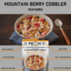 Peak Refuel mountain berry cobbler